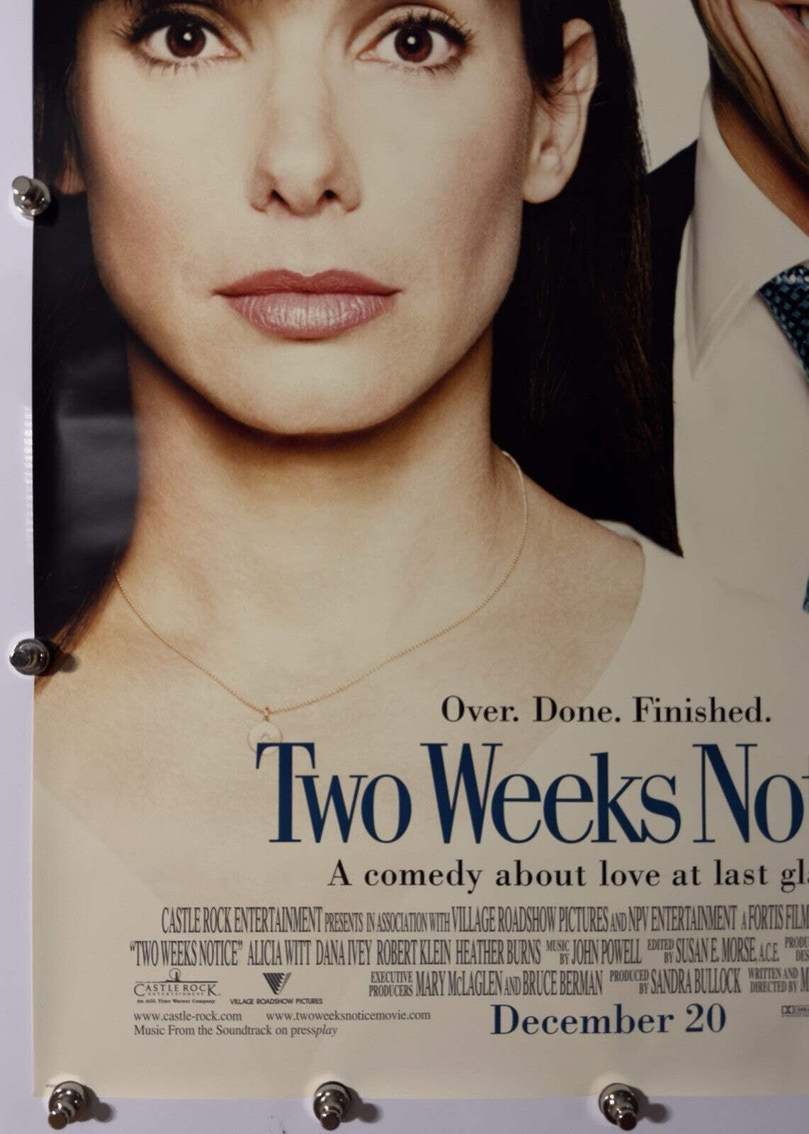Two Weeks Notice - Original Movie Poster - 2002 - Rolled DS