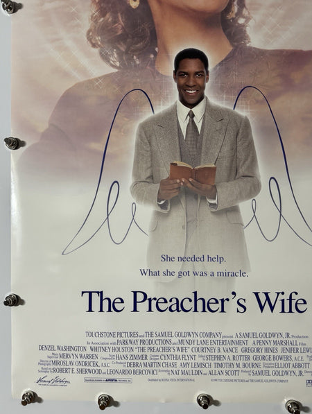 THE PREACHER'S WIFE 1996 Original Movie Poster 27x40 DS Rolled Whitney Houston Rev A - Joe's Geek VLT