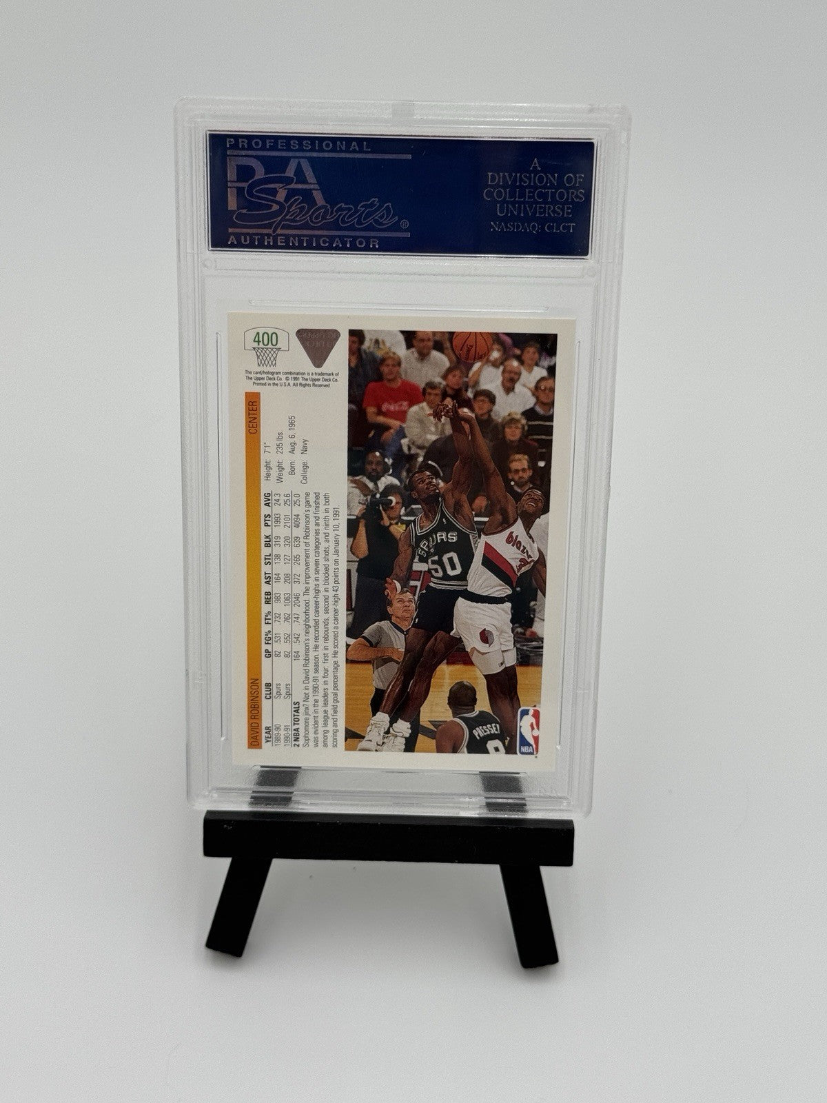 1991-92 Upper Deck - Promos David Robinson #400 PSA 9 MINT