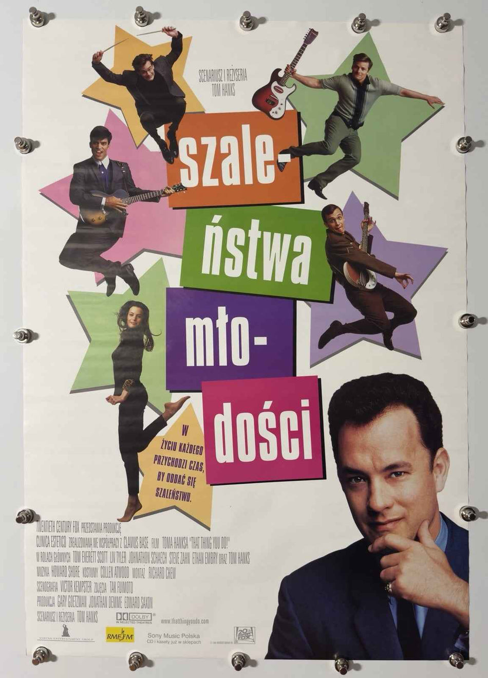 THAT THING YOU DO! (SZALEŃSTWA MIŁOŚCI) 1996 Original Polish Movie Poster Rolled Tom Hanks - Joe's Geek VLT
