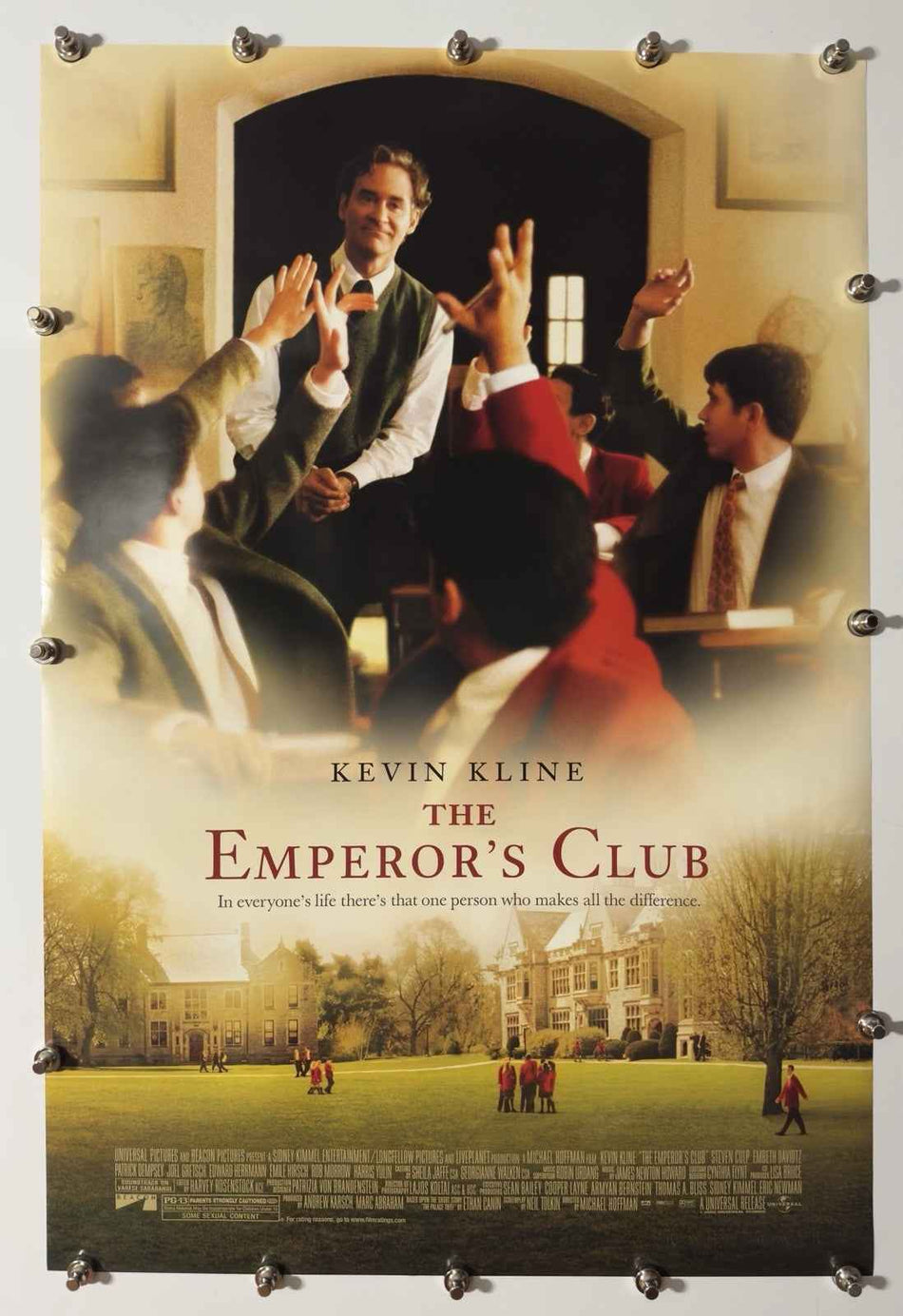THE EMPEROR'S CLUB 2002 Original Movie Poster 27x40 DS Rolled Kevin Kline