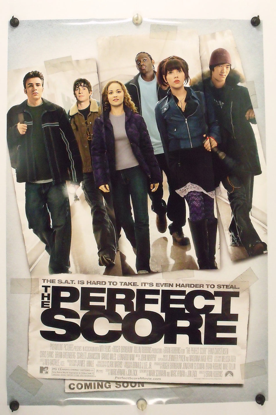 THE PERFECT SCORE 2004 Original Movie Poster 27x40 DS Rolled Scarlett Johansson