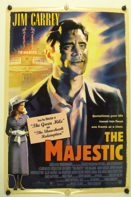 THE MAJESTIC 2001 Original Movie Poster 27x40 DS Rolled Jim Carrey - Joe's Geek VLT
