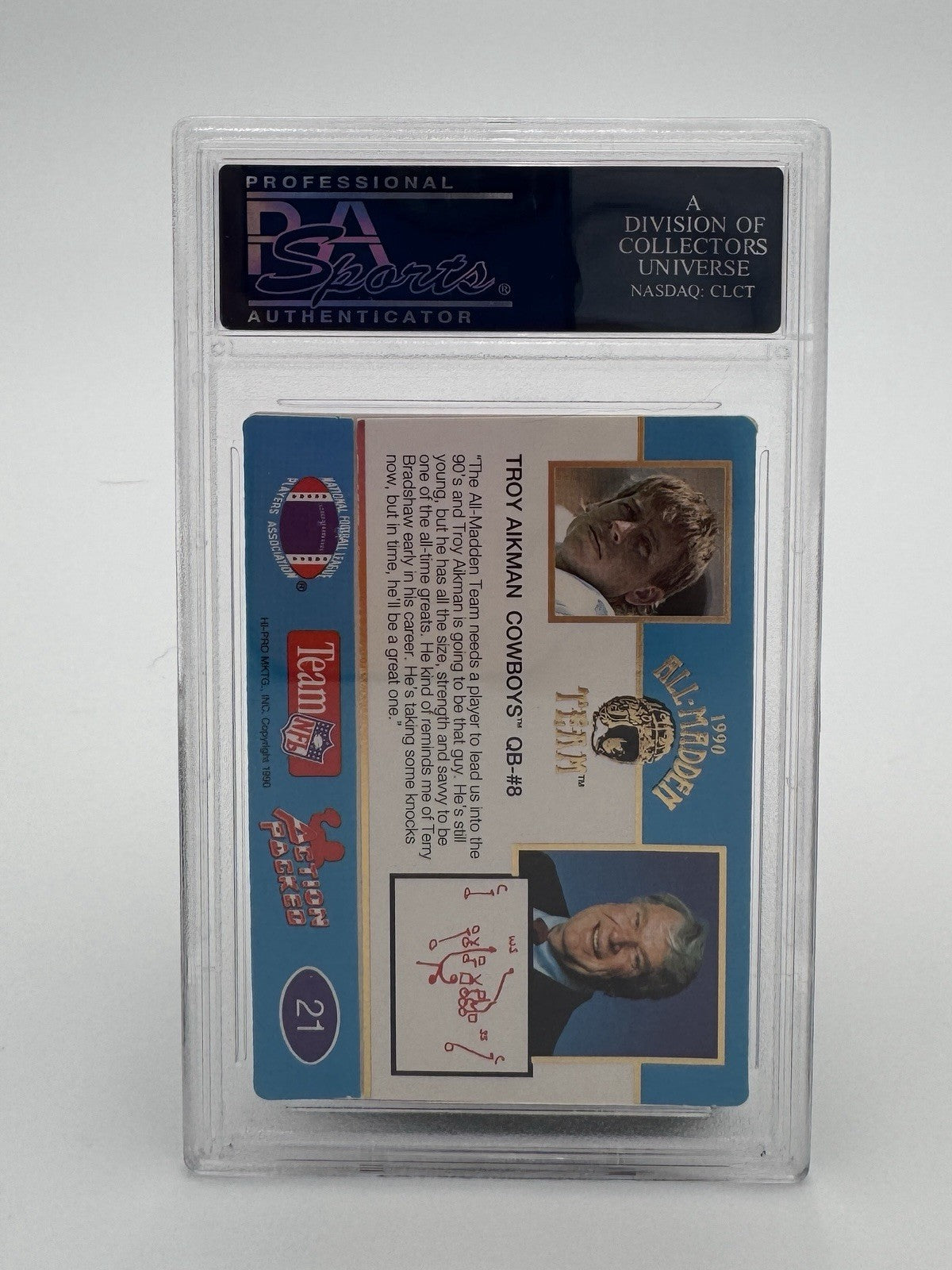1990 Action Packed The All-Madden Team - Troy Aikman #21