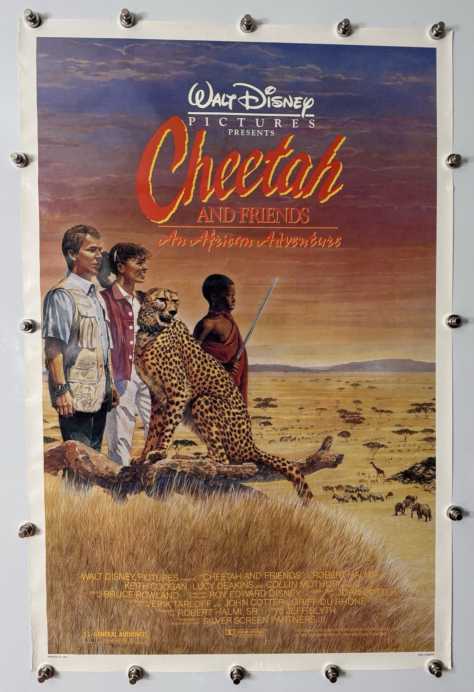 CHEETAH 1989 Original Movie Poster 27x40 SS Rolled Keith Coogan - Joe's Geek VLT