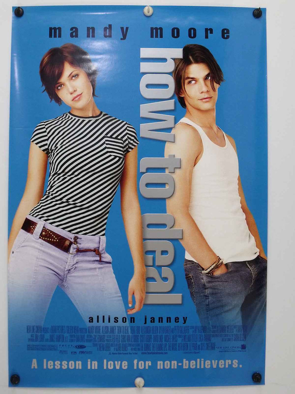 HOW TO DEAL 2003 Original Movie Poster 27x40 DS Rolled Style A Mandy Moore - Joe's Geek VLT