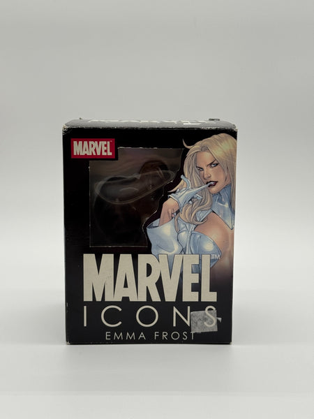 MARVEL ICONS DIAMOND EMMA FROST BUST DIAMOND SELECT LIMITED 2000 PIECES OPEN-BOX