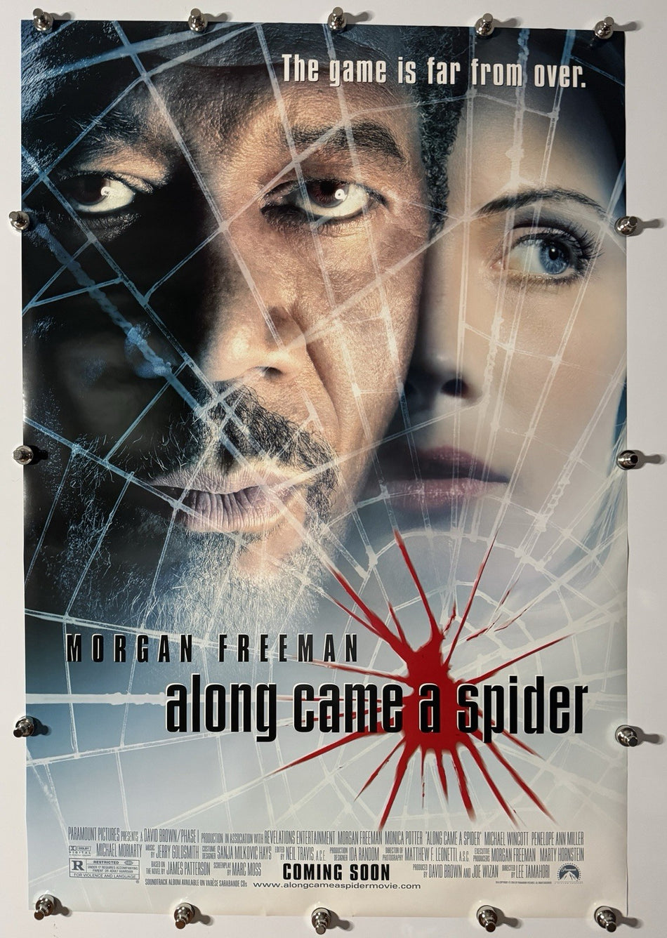 ALONG CAME A SPIDER 2001 Original Movie Poster 27x40 DS Rolled Morgan Freeman
