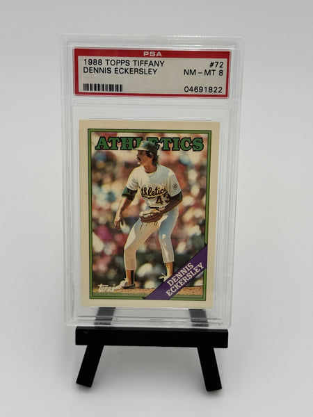 1988 Topps - Dennis Eckersley #72 Collector's Edition (Tiffany) PSA 8