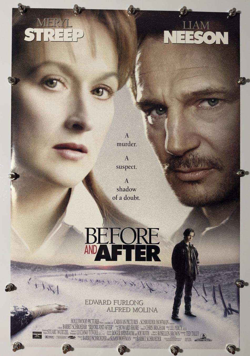 BEFORE AND AFTER 1996 Original Movie Poster 27x40 DS Rolled Meryl Streep