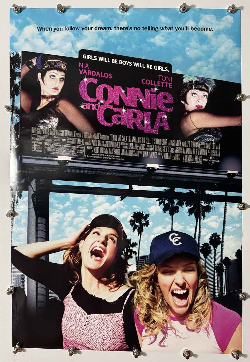 CONNIE AND CARLA 2004 Original Movie Poster 27x40 DS Rolled Nia Vardalos - Joe's Geek VLT