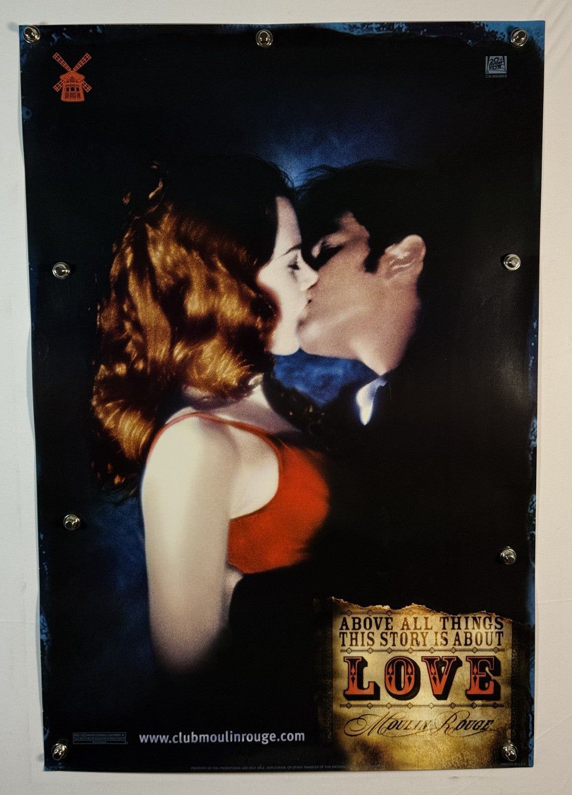 Moulin Rouge! (2001) - (D) - Original Movie Poster - 27 x 40 - Rolled DS