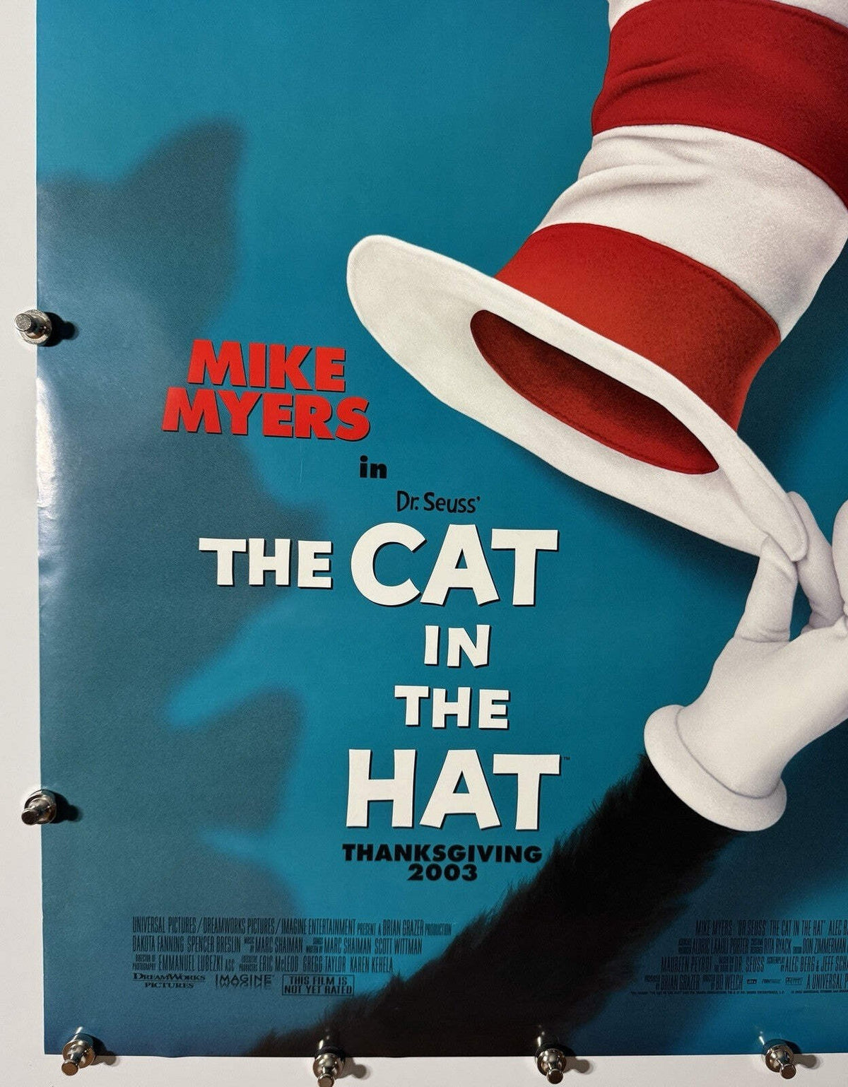 Cat In The Hat (A) - Original Movie Poster - 2003 - Rolled DS