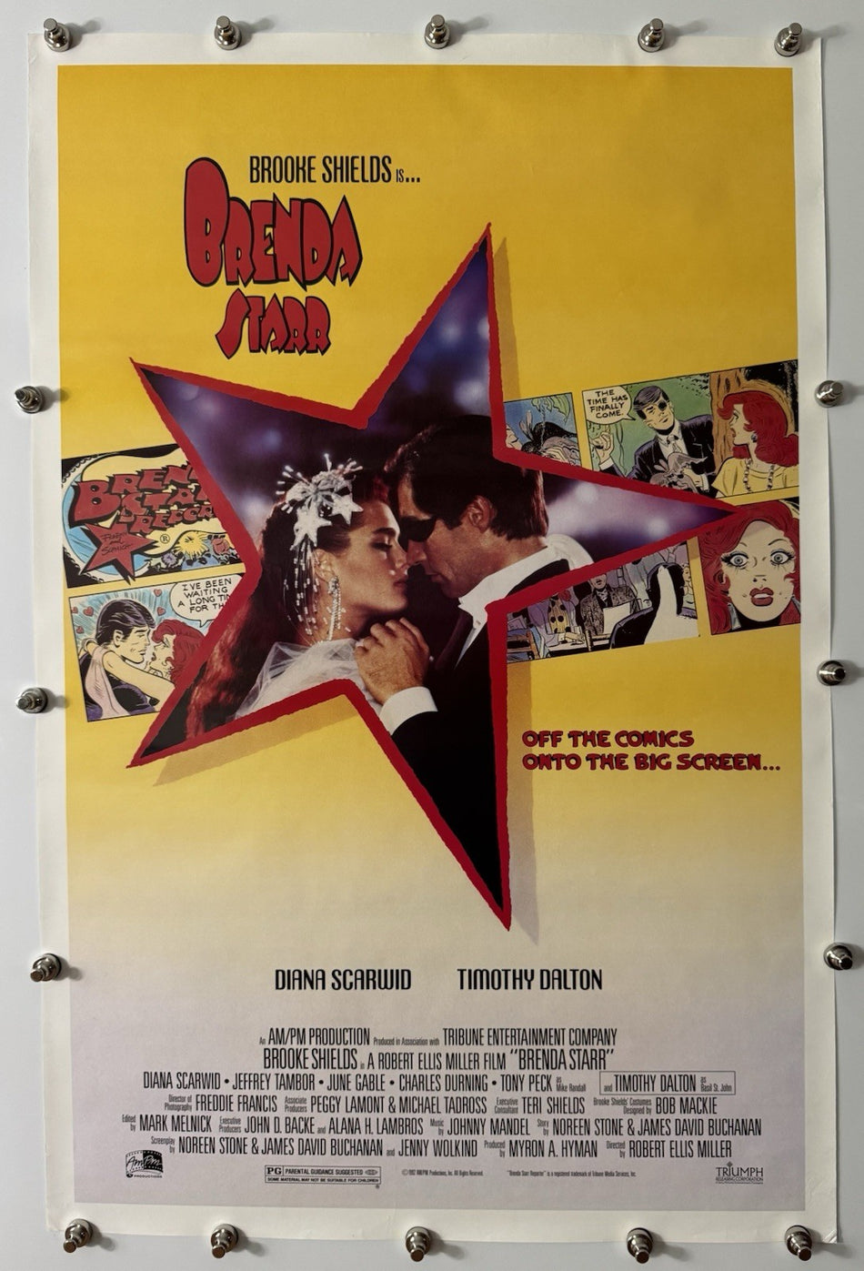 BRENDA STARR 1989 Original Movie Poster 27x40 SS Rolled Brooke Shields