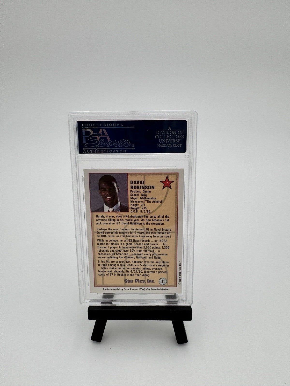 1990 Star Pics - David Robinson #2