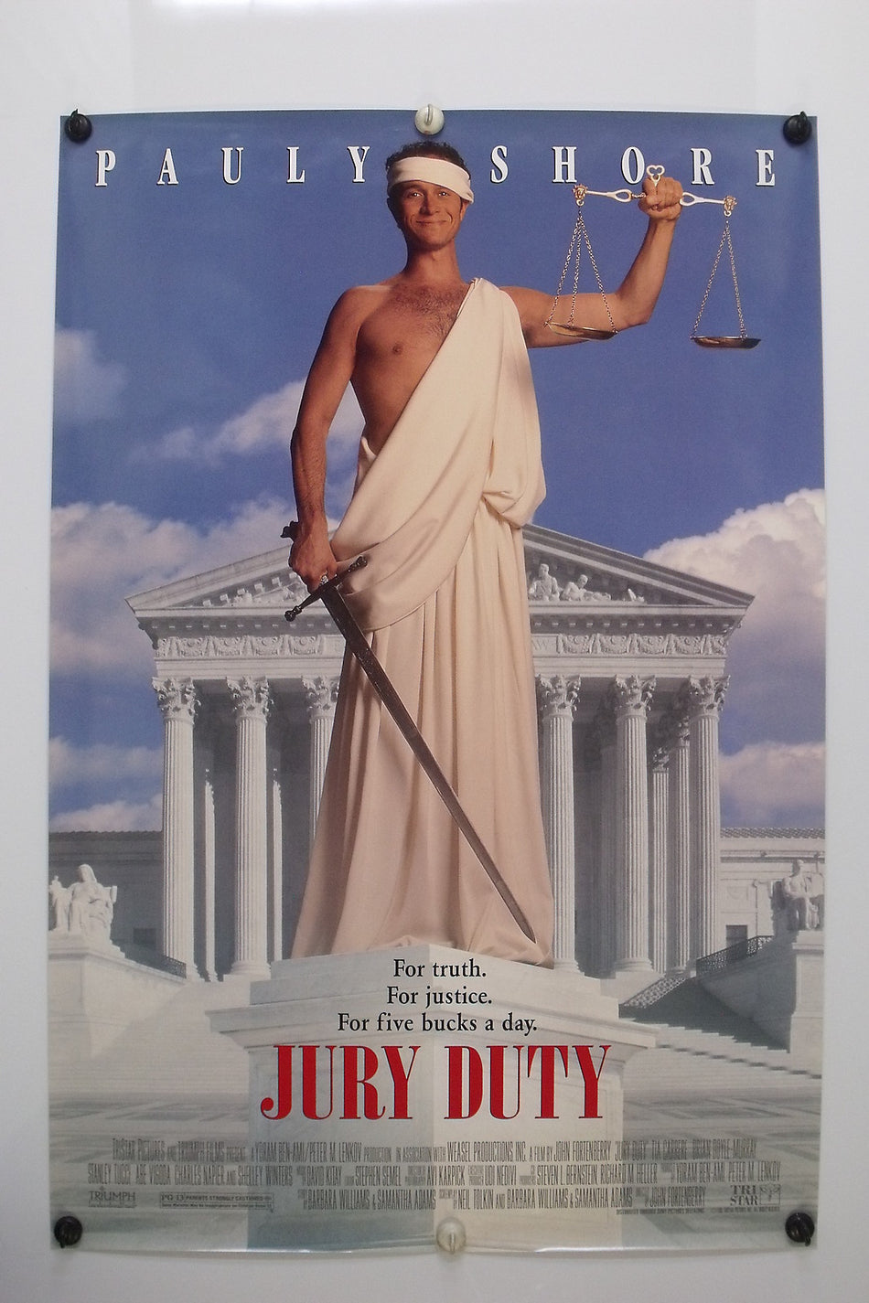 JURY DUTY 1995 Original Movie Poster 27x40 SS Rolled Pauly Shore - Joe's Geek VLT