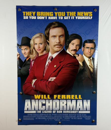 ANCHORMAN: THE LEGEND OF RON BURGUNDY 2004 Original Movie Poster 27x40 DS Rolled Style B Will Ferrell - Joe's Geek VLT