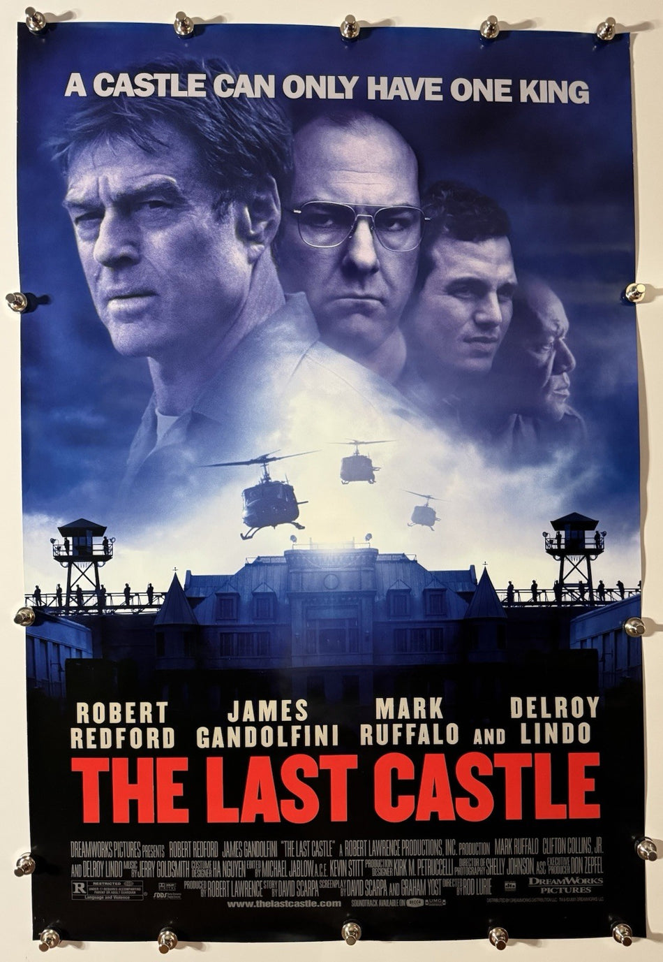 THE LAST CASTLE 2001 Original Movie Poster 27x40 DS Rolled Robert Redford