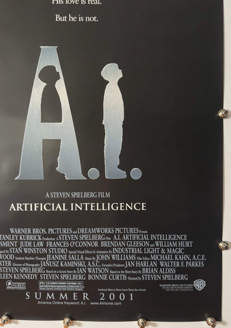 A.I. Artificial Intelligence - Original Movie Poster - 2001 - Rolled DS