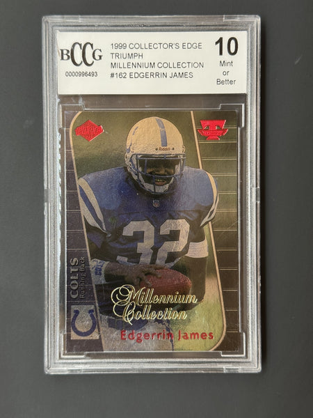 1999 Collector's Edge Triumph - Edgerrin James #T162 Millenium Collection (RC)