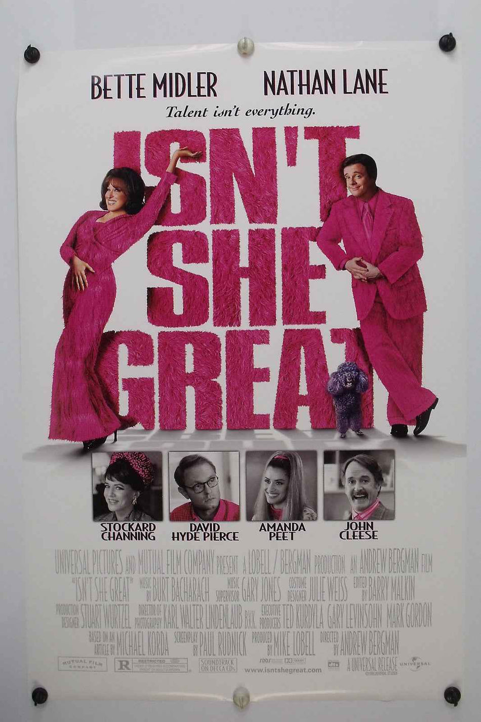 ISN'T SHE GREAT 2001 Original Movie Poster 27x40 DS Rolled Bette Midler - Joe's Geek VLT