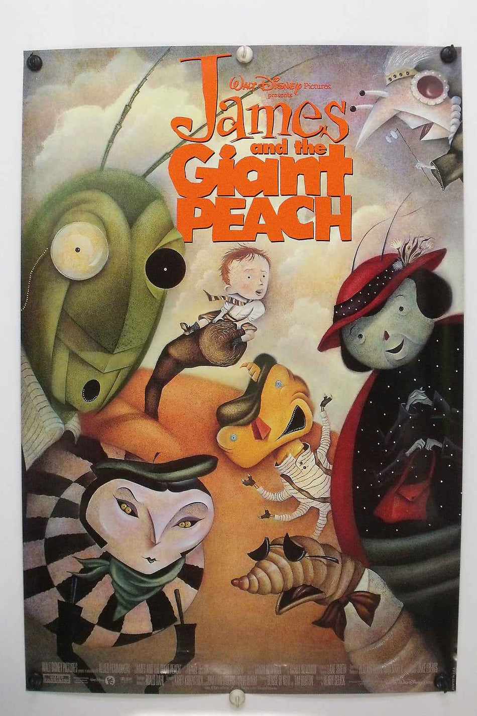JAMES AND THE GIANT PEACH 1996 Original Movie Poster 27x40 DS Rolled Paul Terry - Joe's Geek VLT