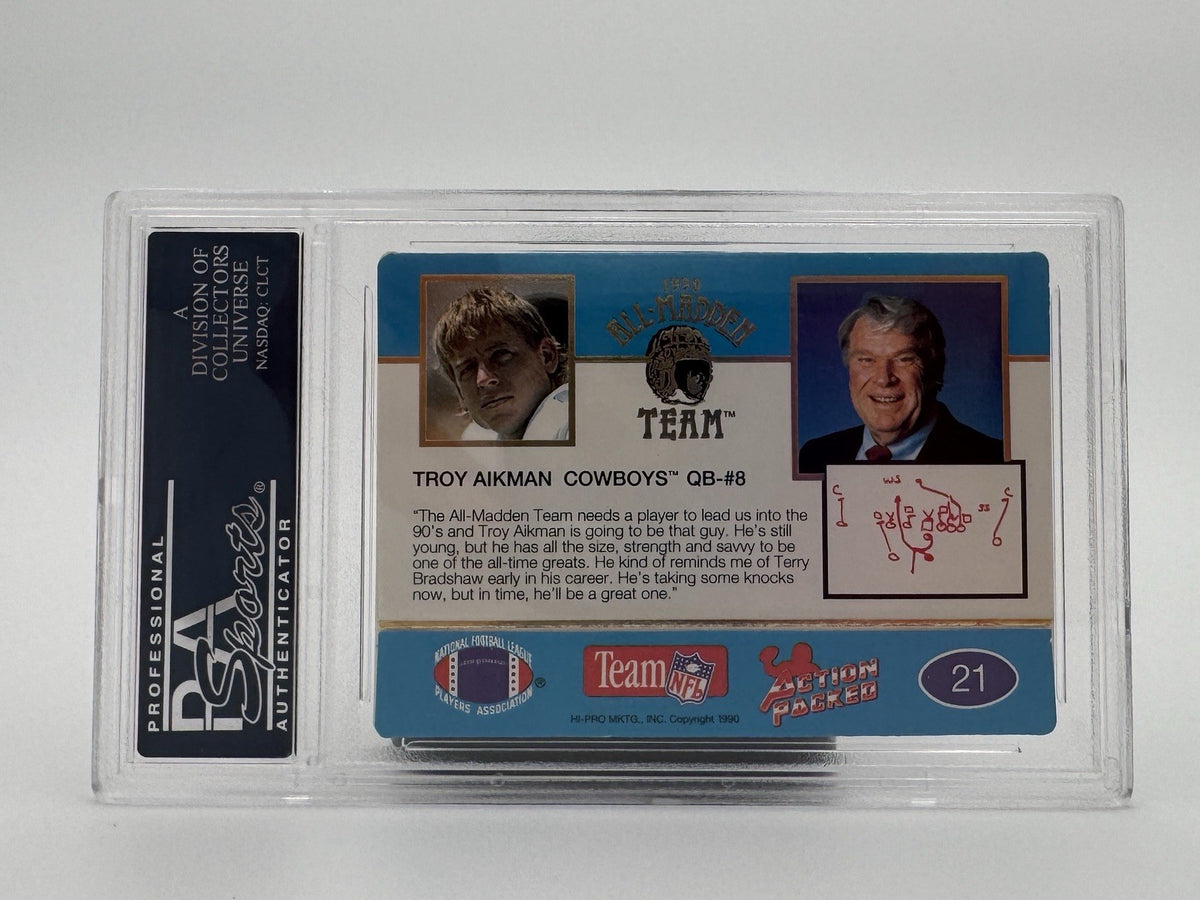 1990 Action Packed The All-Madden Team - Troy Aikman #21