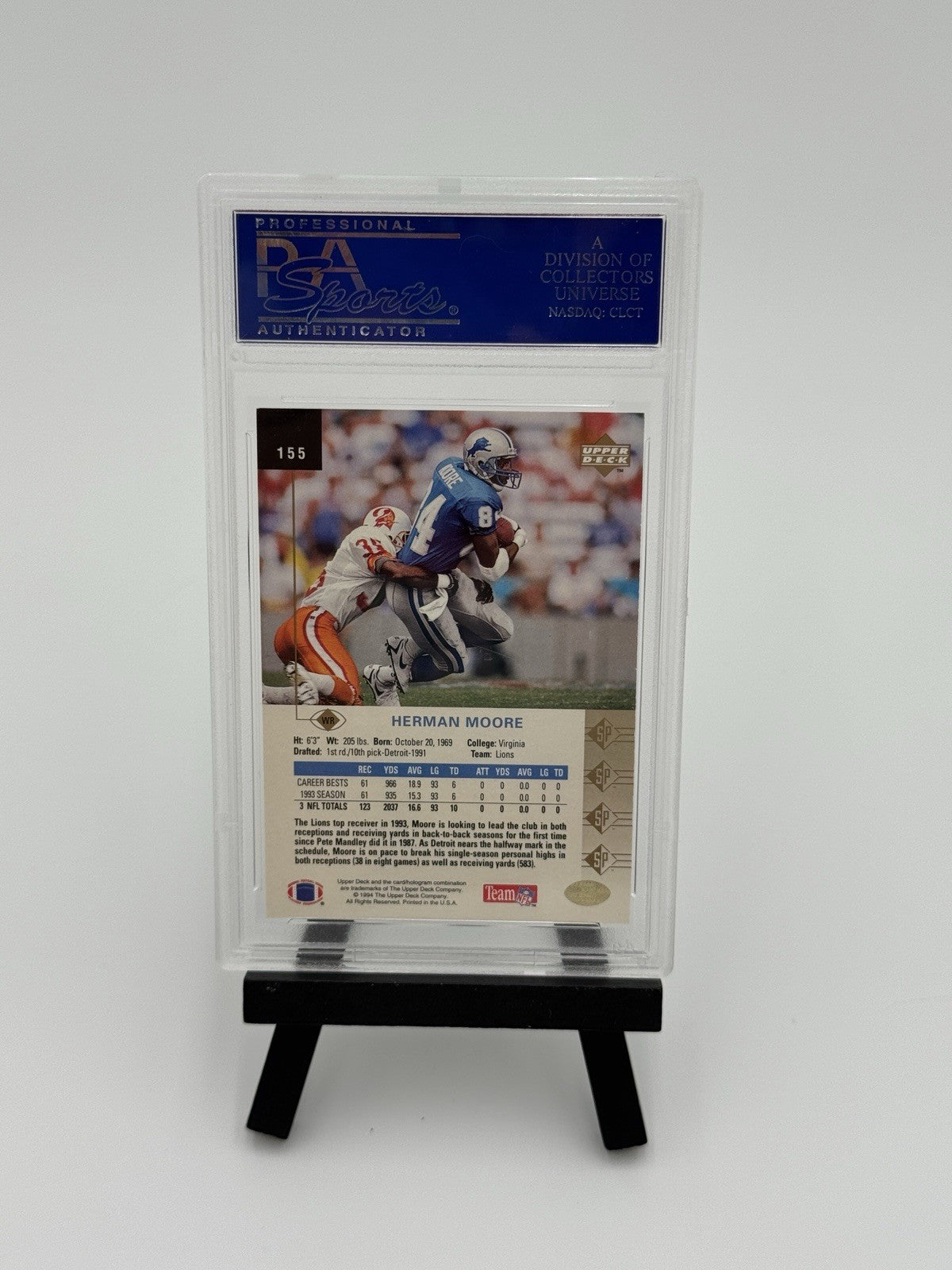 1994 SP - Herman Moore #155 PSA 9 MINT