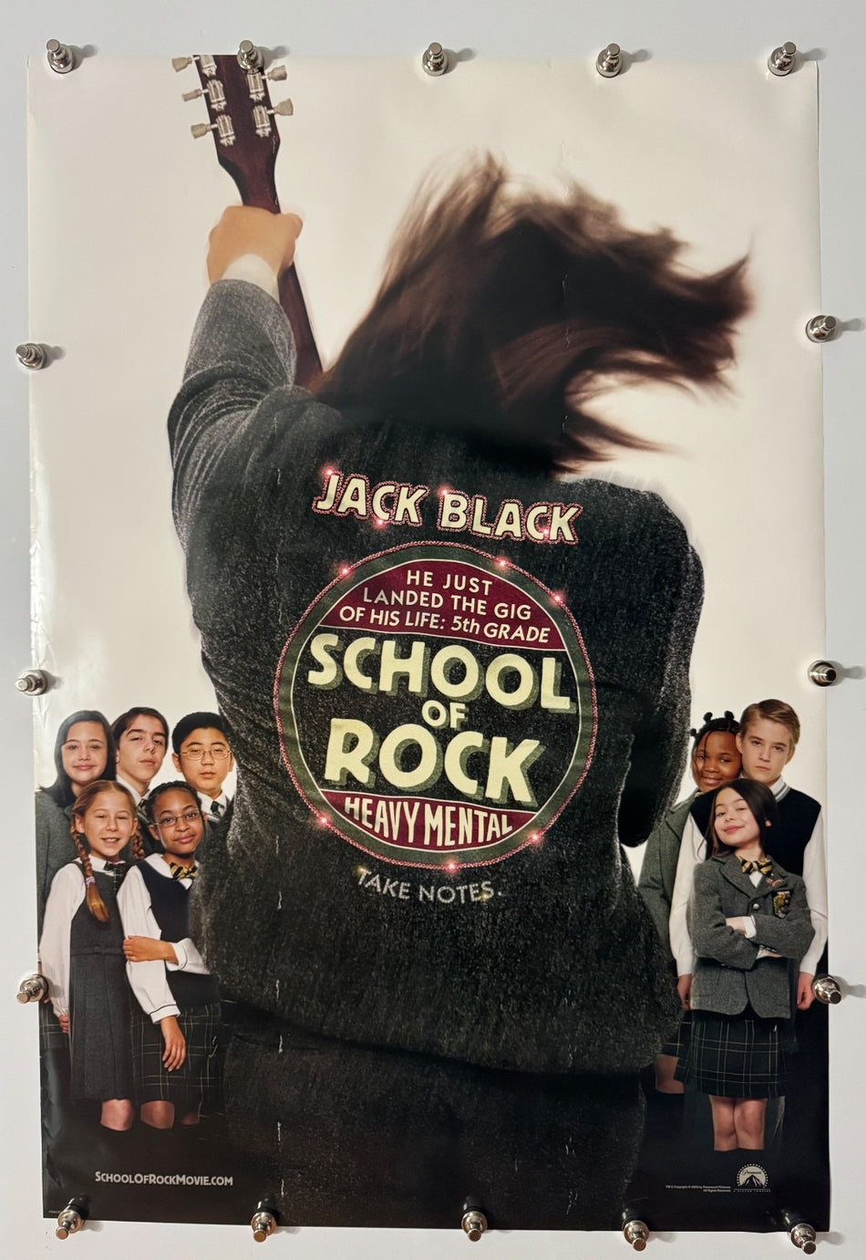 SCHOOL OF ROCK 2003 Original Movie Poster 27x40 DS Rolled Jack Black - Joe's Geek VLT