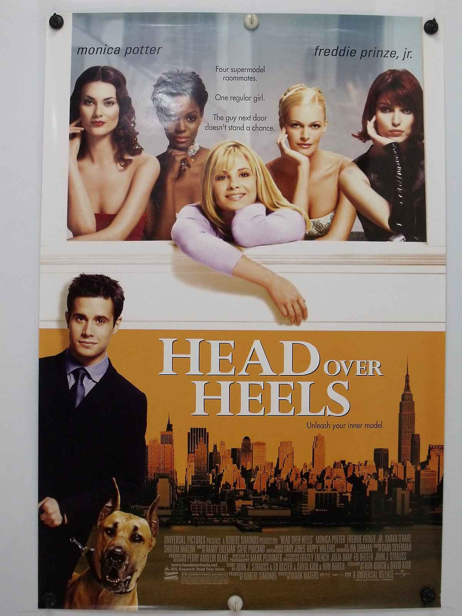 HEAD OVER HEELS 2001 Original Movie Poster 27x40 DS Rolled Freddie Prinze Jr - Joe's Geek VLT