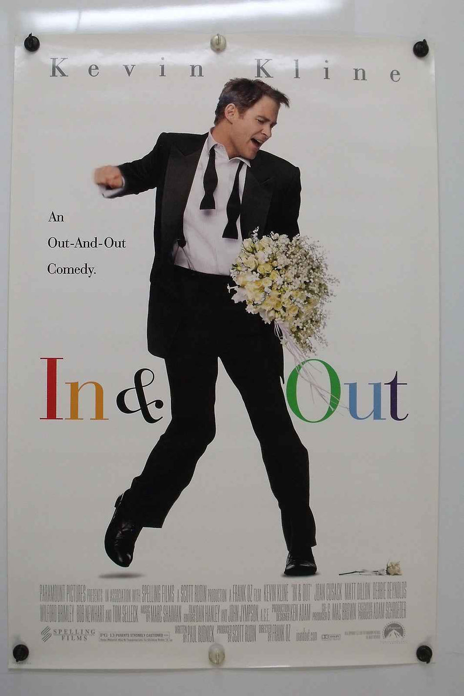 IN & OUT 1997 Original Movie Poster 27x40 DS Rolled Kevin Kline - Joe's Geek VLT