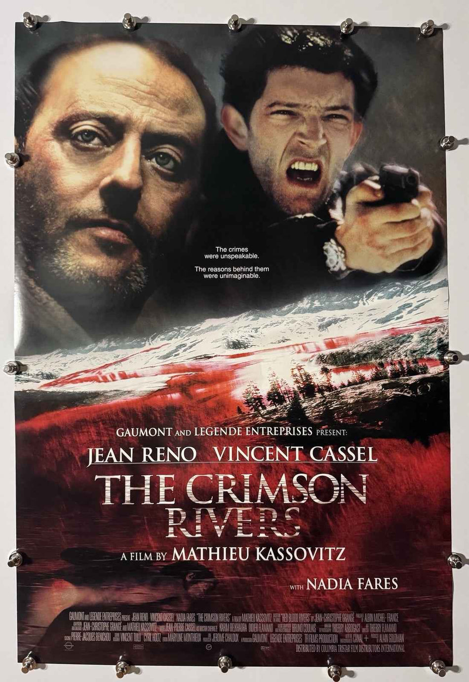 THE CRIMSON RIVERS 2000 Original Movie Poster 27x40 DS Rolled Jean Reno - Joe's Geek VLT