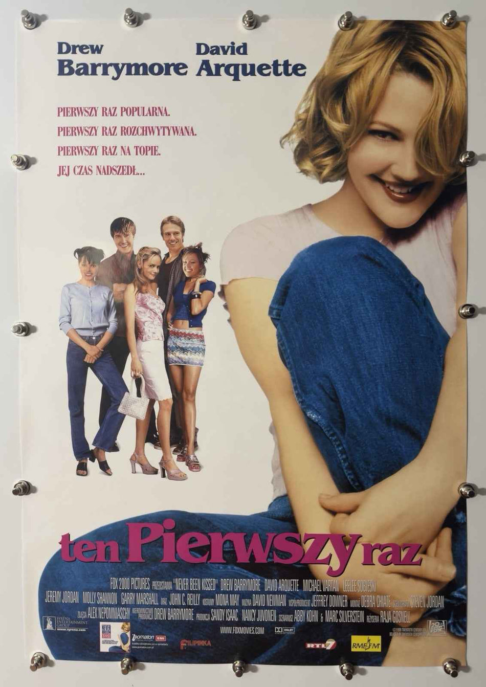 NEVER BEEN KISSED 1999 Original Movie Poster 27x40 SS Rolled Polish Drew Barrymore - Joe's Geek VLT