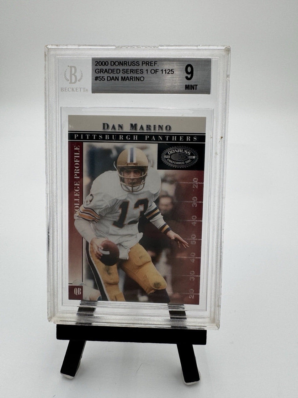2000 Donruss Preferred QBC - College Profile Dan Marino #55 Graded Series /1125