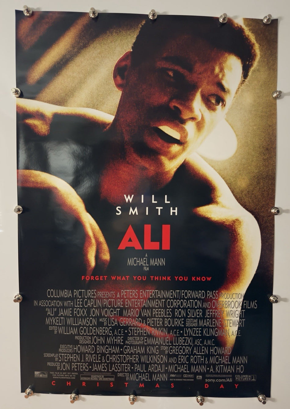 ALI 2001 Original Movie Poster 27x40 SS Rolled Will Smith