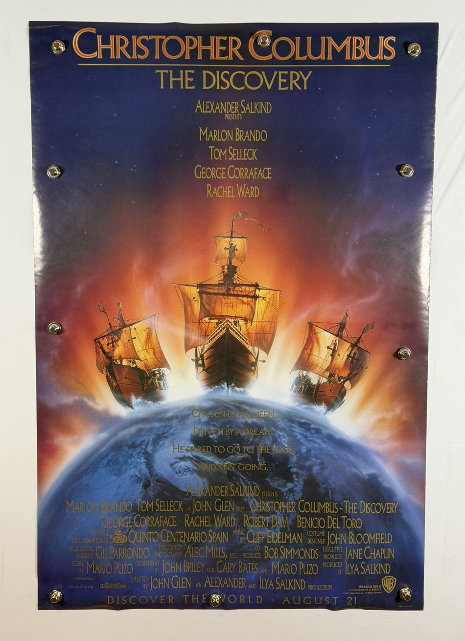 CHRISTOPHER COLUMBUS 1992 Original Movie Poster 27x40 DS Rolled Georges Corraface - Joe's Geek VLT