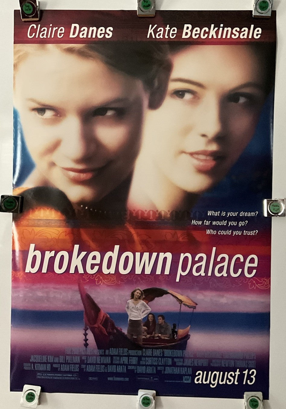 BROKEDOWN PALACE 1999 Original Movie Poster 27x40 DS Rolled Claire Danes