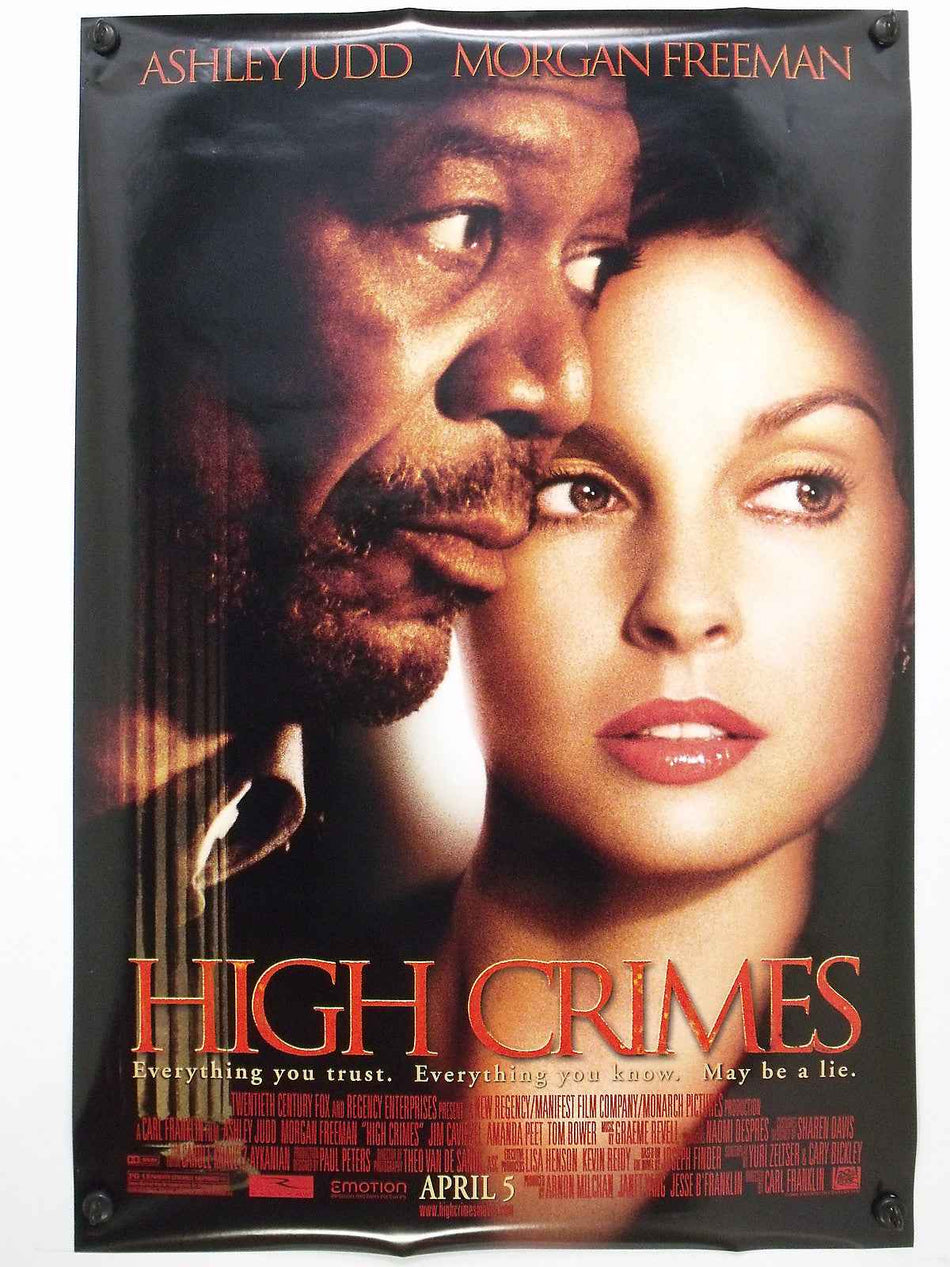 HIGH CRIMES 2002 Original Movie Poster 27x40 DS Rolled Style A Morgan Freeman - Joe's Geek VLT