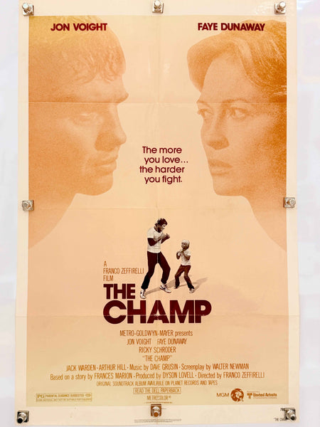 THE CHAMP 1979 Original Movie Poster 27x41 SS Jon Voight