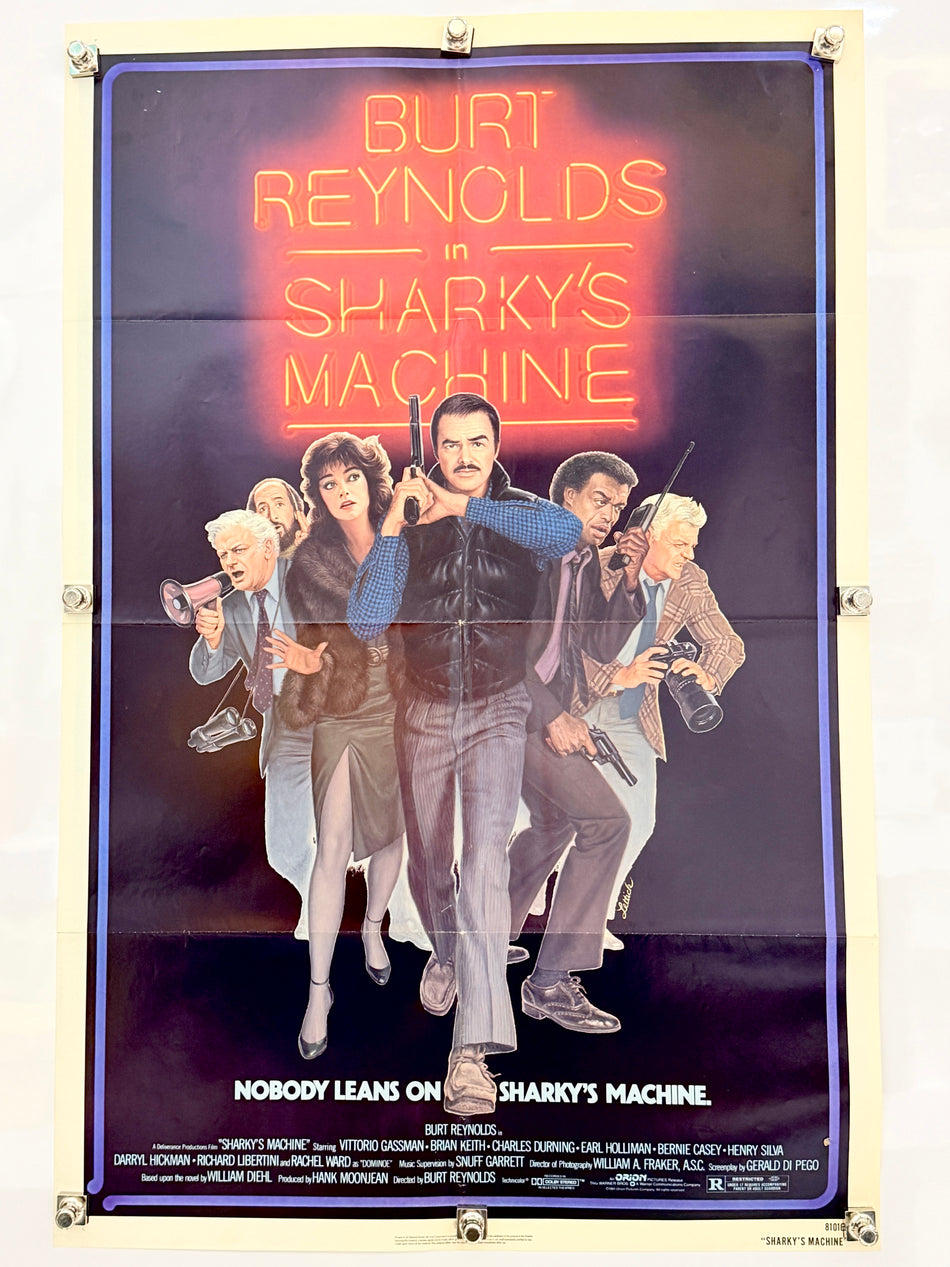 SHARKY'S MACHINE 1981 Original Movie Poster 27x41 SS Burt Reynolds