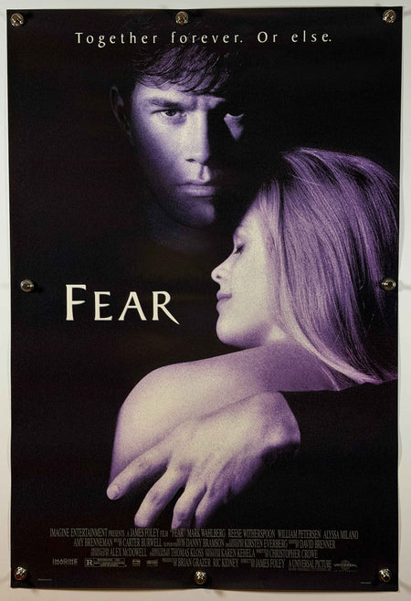 FEAR 1996 Original Movie Poster 27 x 40 DS Mark Wahlberg