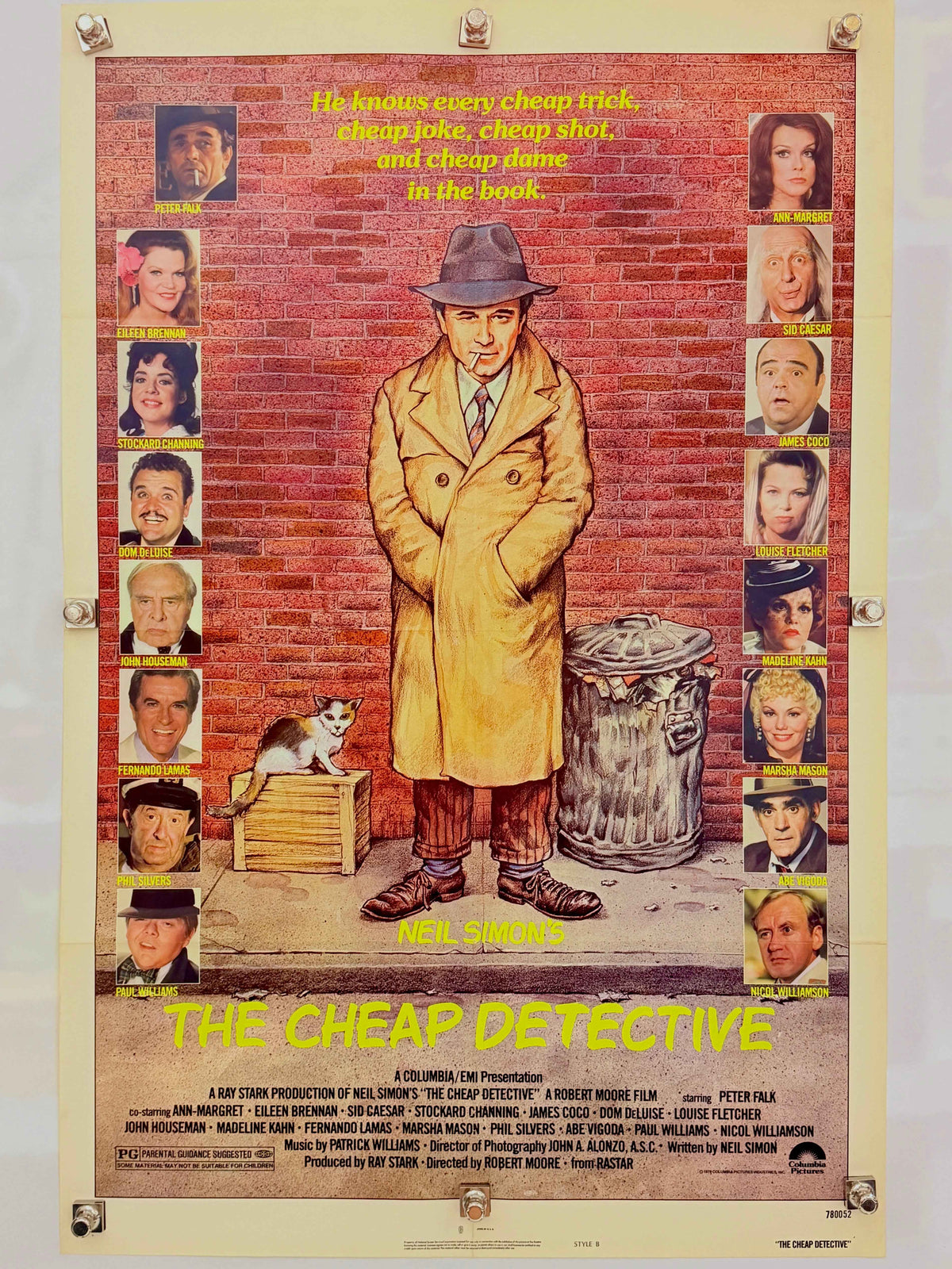 THE CHEAP DETECTIVE 1978 Style B Original Movie Poster 27x41 SS Peter Falk