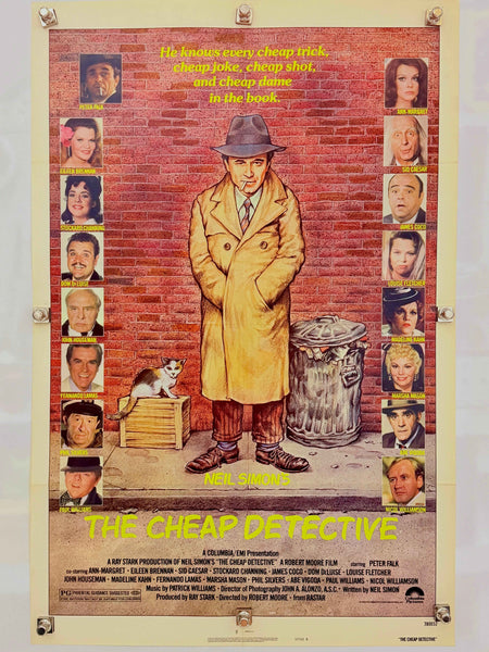 THE CHEAP DETECTIVE 1978 Style B Original Movie Poster 27x41 SS Peter Falk