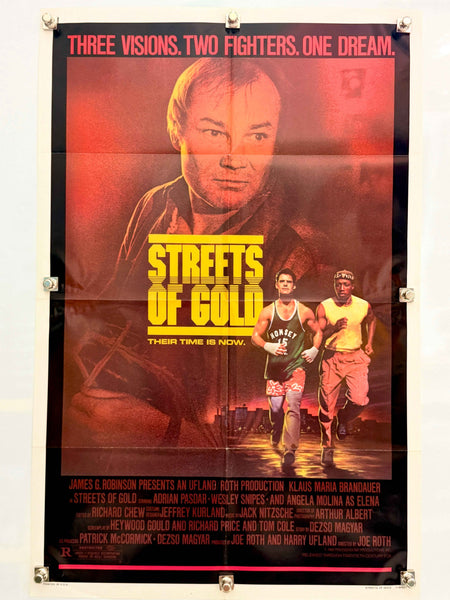 STREETS OF GOLD 1986 Original Movie Poster 27x41 SS Klaus Maria Brandauer