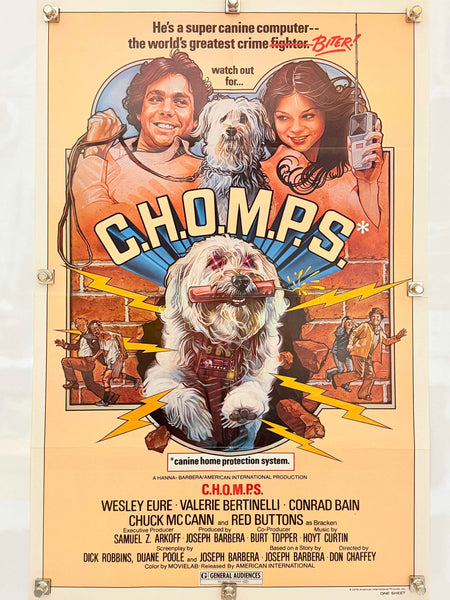 C.H.O.M.P.S. 1979 Original Movie Poster 27x41 SS Wesley Eure