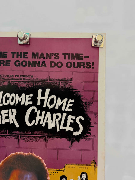 WELCOME HOME BROTHER CHARLES 1975 Original Insert Poster 14x36 Rolled