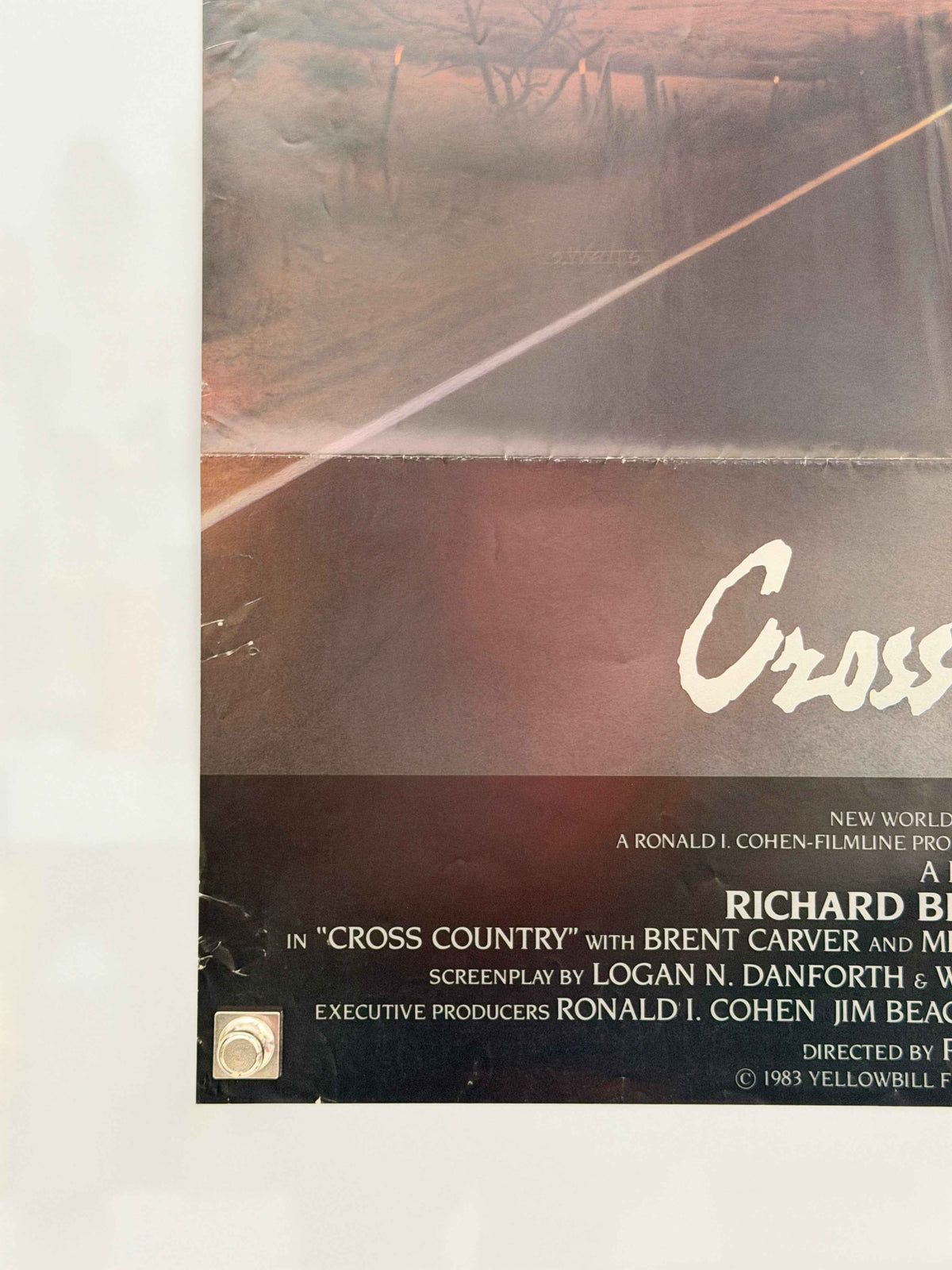 CROSS COUNTRY 1983 Original Movie Poster 27x41 SS Richard Beymer