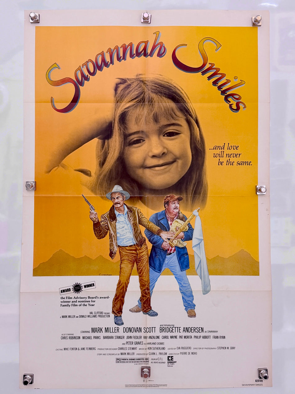 SAVANNAH SMILES 1982 Original Movie Poster 27x41 SS Bridgette Andersen