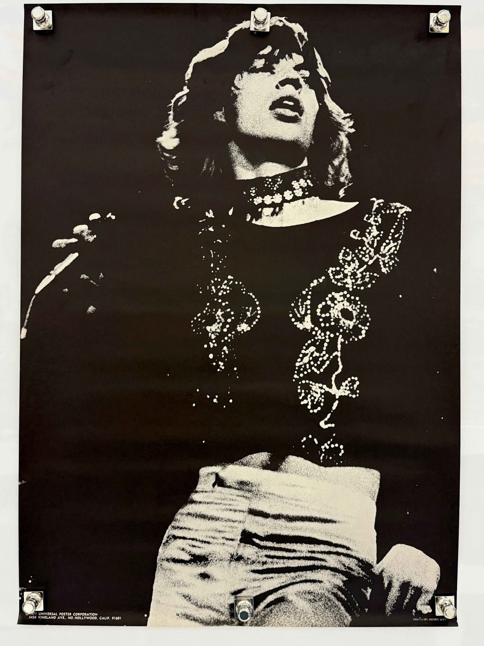 Mick Jagger (1971) Vintage Music Poster 22.5x31.5 Rolling Stones