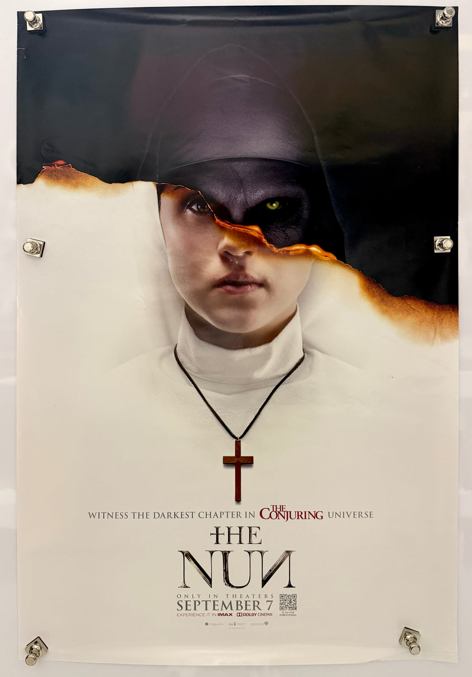 THE NUN 2018 Original USA Movie Poster 27x40 DS Rolled Conjuring Universe Horror Demián Bichir Taissa Farmiga